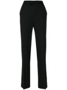 P.a.r.o.s.h. - Straight Tailored Trousers - Women - Spandex/elastane/virgin Wool - L, Black, Spandex/elastane/virgin Wool