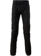 Diesel Black Gold Washed Effect Skinny Jeans, Men's, Size: 32, Cotton/spandex/elastane