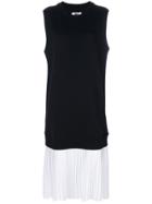 Mm6 Maison Margiela Sleeveless Sweatshirt Dress - Black