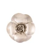 Chanel Vintage Camellia Brooch - Silver