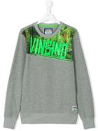 Vingino - Neon Logo Print Sweatshirt - Kids - Cotton/polyester/viscose - 16 Yrs, Grey