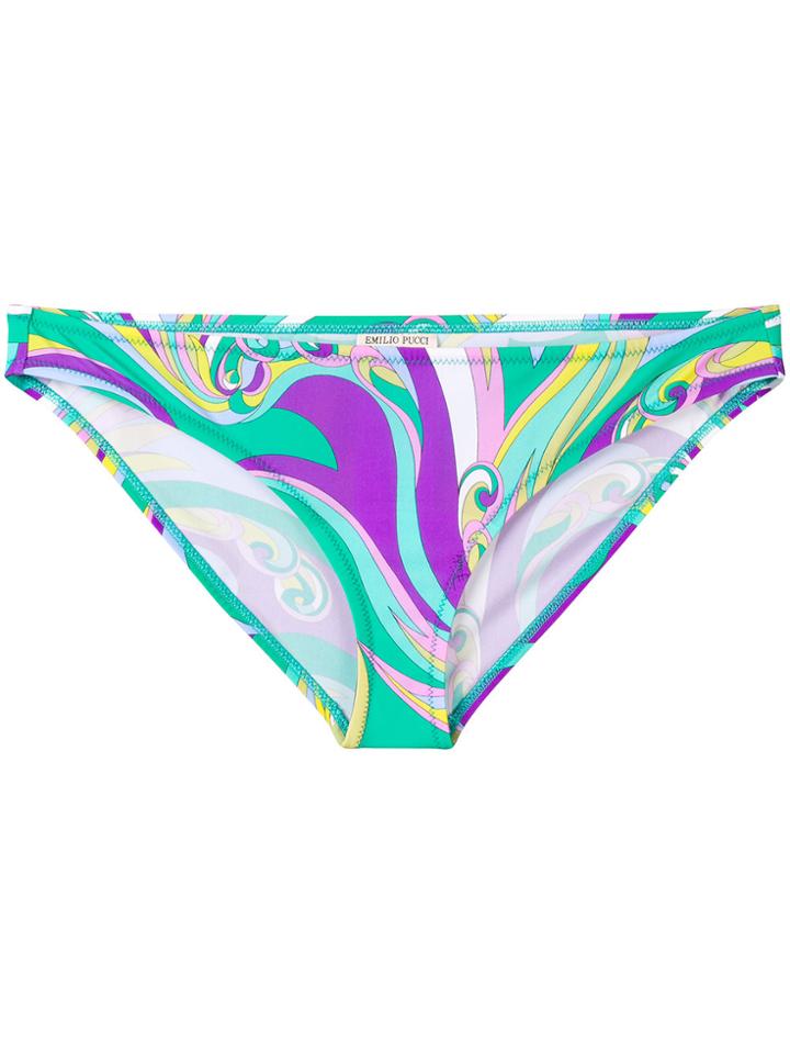 Emilio Pucci Printed Bikini Briefs - Green