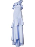 Zac Zac Posen 'pixie' Gown, Size: 6, Pink/purple, Triacetate/polyester