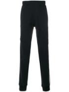 Lanvin - Distressed Side Stripe Joggers - Men - Cotton - M, Black, Cotton
