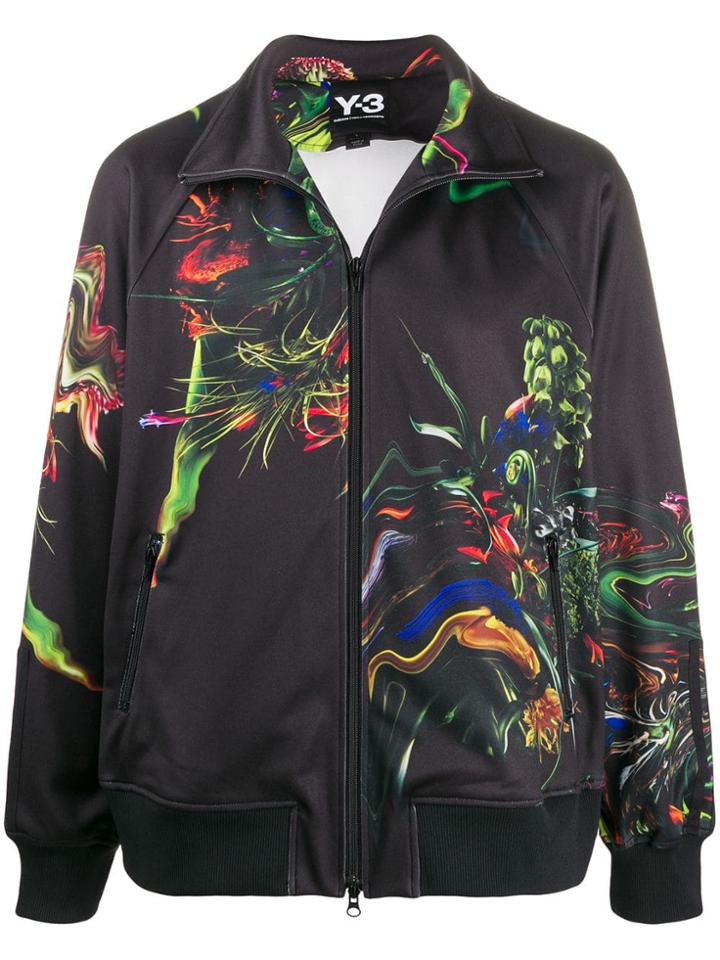 Y-3 Abstract Floral Jacket - Black