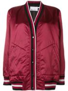 T By Alexander Wang Rib Trimmed Cardigan Jacket - Red