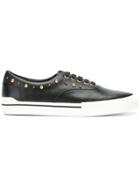 Versace Studded Lace-up Sneakers - Black