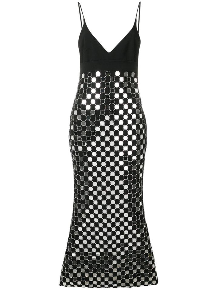 David Koma Circle Embellishments Dress - Black