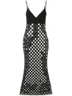 David Koma Circle Embellishments Dress - Black