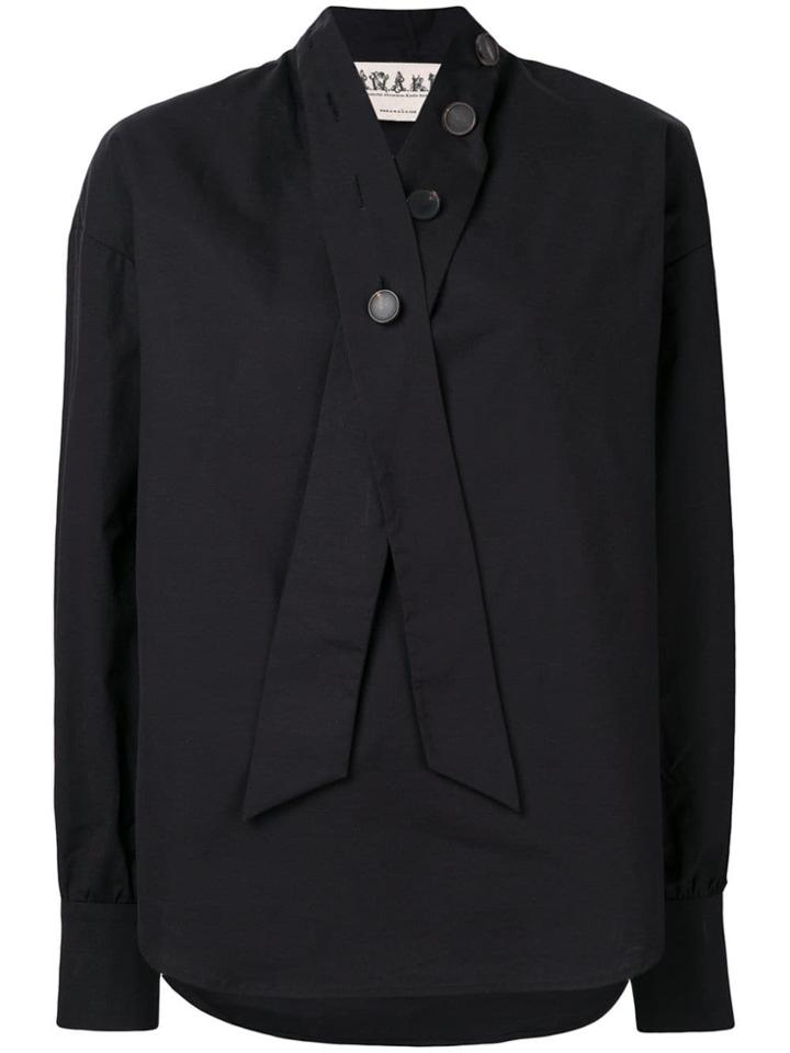 A.w.a.k.e. Bow Ribbon Blouse - Black