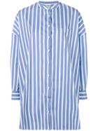 Aspesi Striped Shirt Dress - Blue