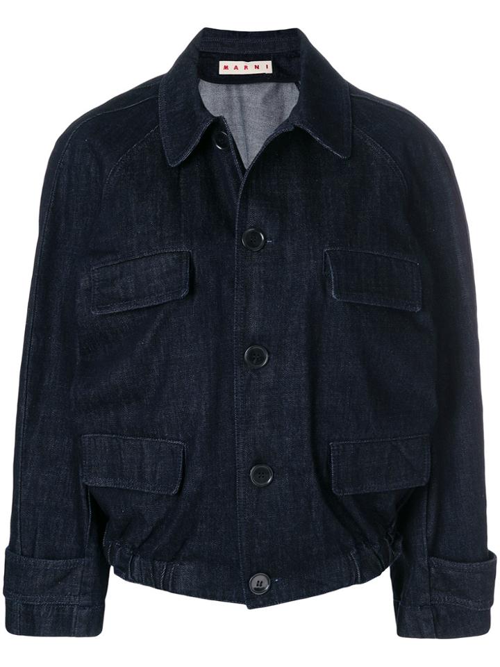 Marni Oversized Denim Jacket - Blue