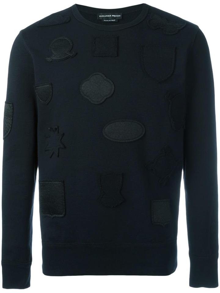 Alexander Mcqueen Badge Applique Sweatshirt - Black