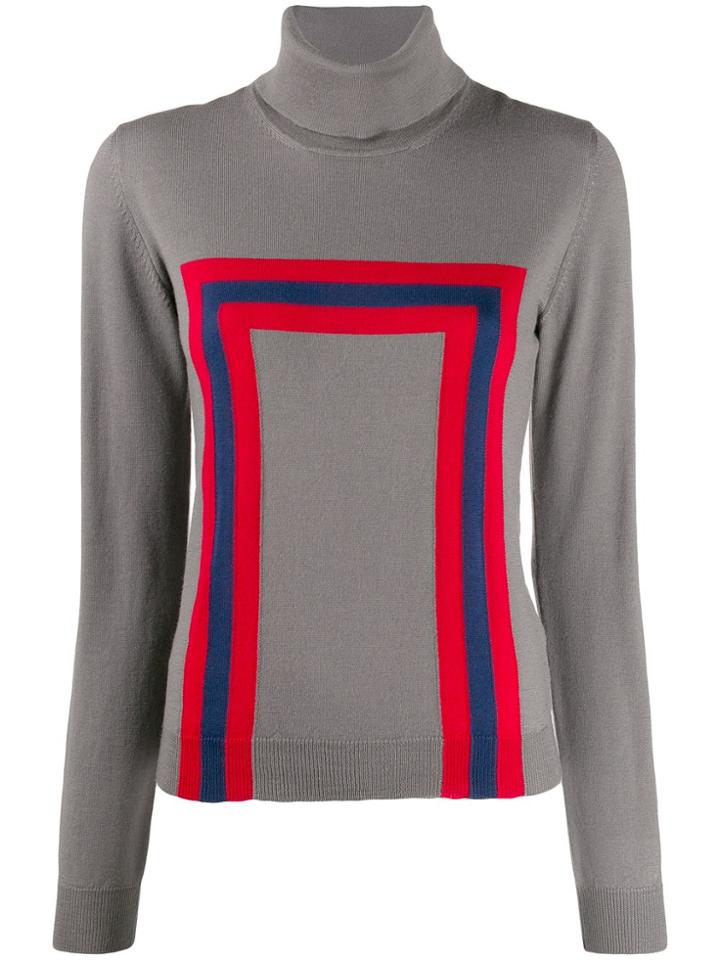 Stella Jean Geometric Print Jumper - Grey
