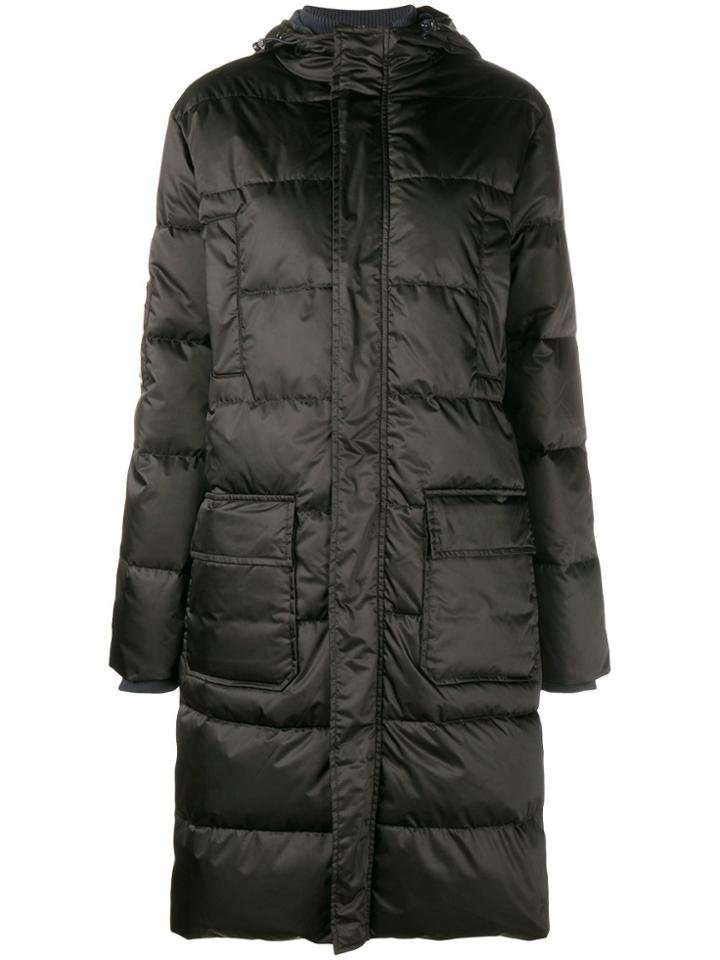 Ganni 'greenwood' Down Coat - Black