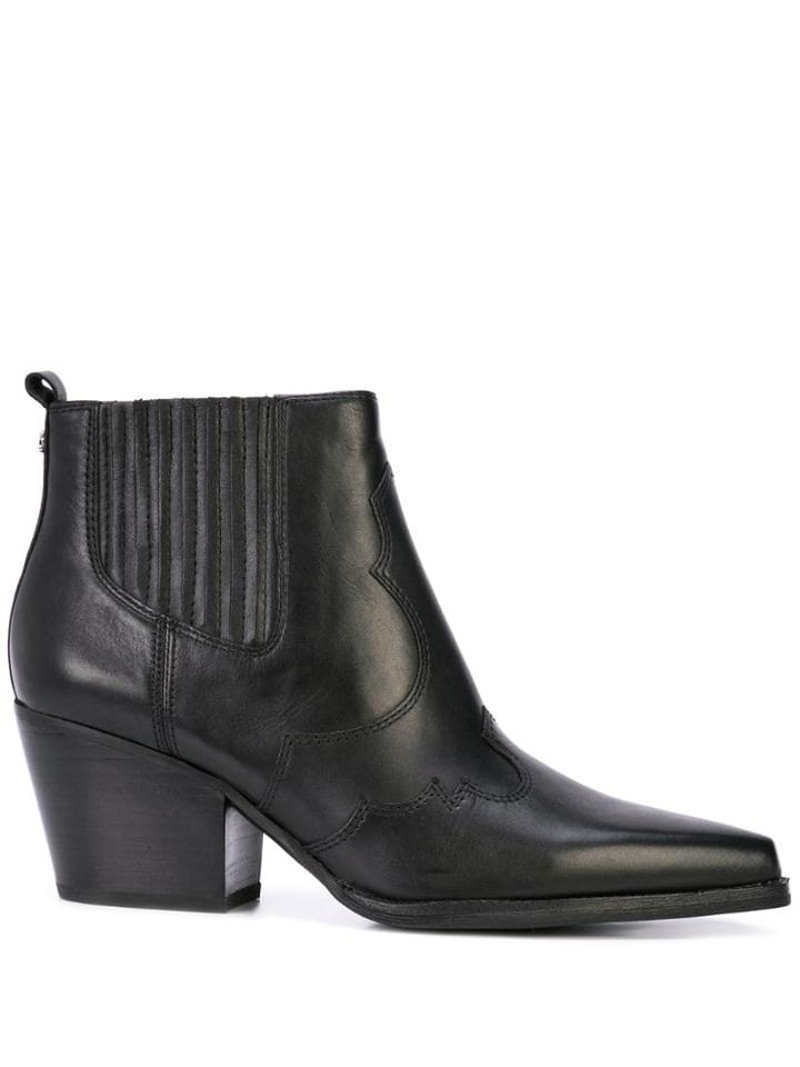 Sam Edelman Winona Western Boots - Black