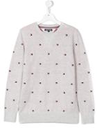 Tommy Hilfiger Junior Logo Jumper, Boy's, Size: 16 Yrs, Grey