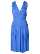 Maison Rabih Kayrouz Smock Top Dress, Women's, Size: 40, Blue, Cupro