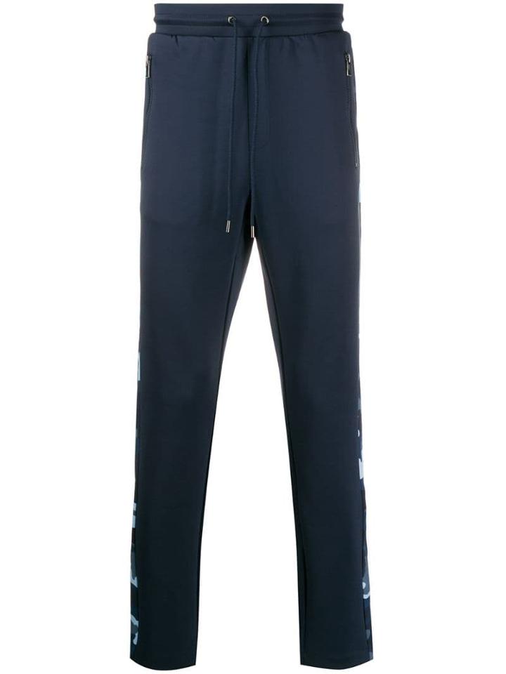 Michael Kors Camouflage Panelled Track Pants - Blue