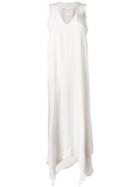 Brunello Cucinelli - Sleeveless Embellished Dress - Women - Silk - M, Nude/neutrals, Silk