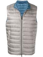 Herno Grey Quilted Gilet