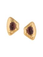 Chanel Pre-owned 1997 Geometric Cc Earrings - Gold