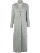 Herno Long Textured Coat - Grey
