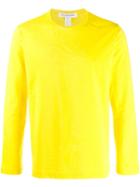 Comme Des Garçons Shirt Logo Printed Jersey Top - Yellow
