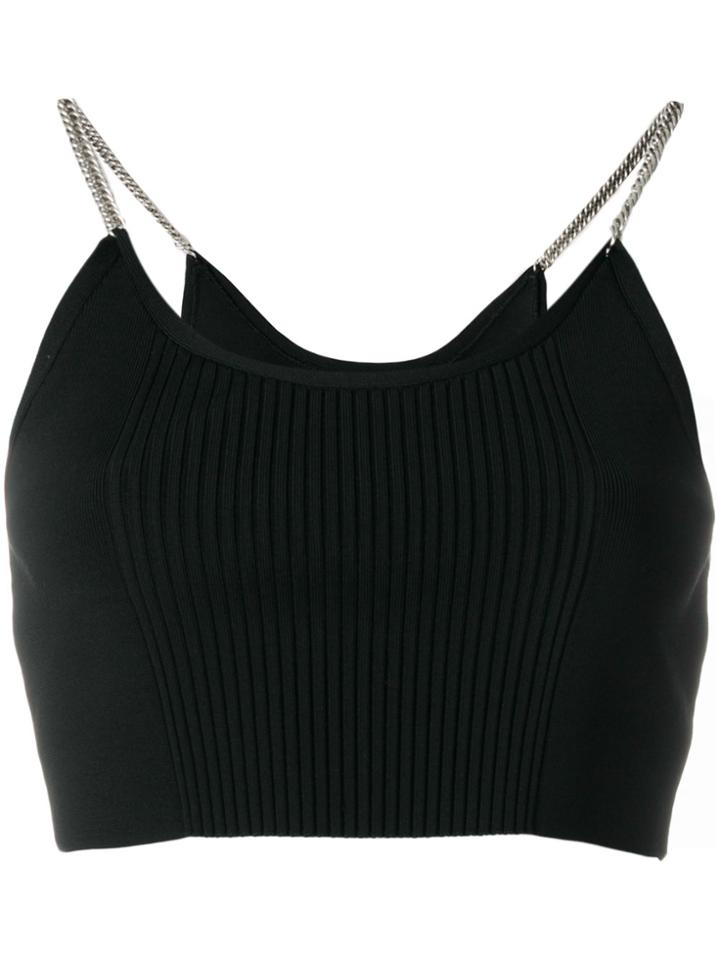 Alexander Wang Bra Top With Chain Straps - Black