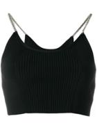 Alexander Wang Bra Top With Chain Straps - Black