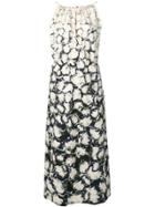 Anntian Printed Halterneck Dress - Neutrals