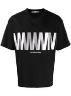 Wwwm Logo Print T-shirt - Black