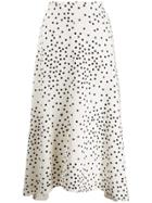 Stella Mccartney Polka-dot Midi Skirt - White