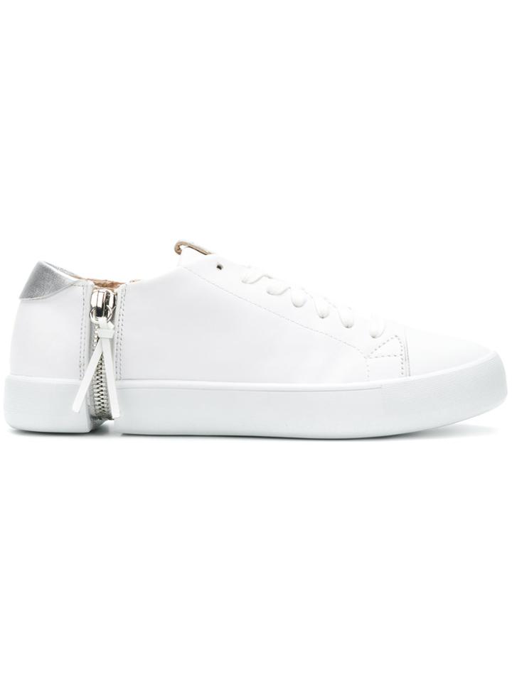 Diesel Side Zip Sneakers - White