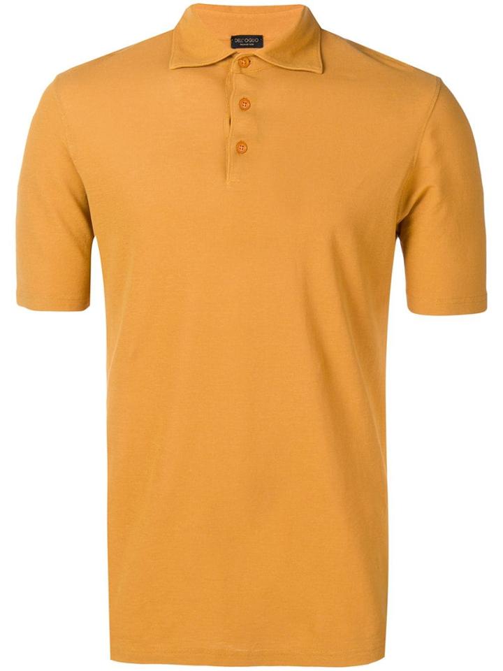 Dell'oglio Knitted Polo T-shirt - Yellow