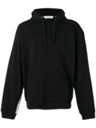 Futur - Striped Sleeve Hoodie - Men - Cotton - L, Black, Cotton