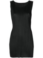 Pleats Please By Issey Miyake Long Pleated Vest - Black