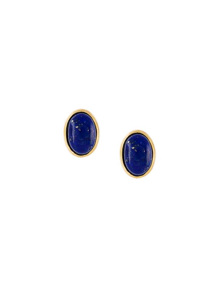 Wouters & Hendrix Lapis Stud Earrings, Women's, Metallic