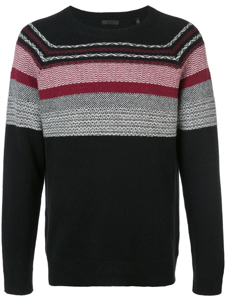 Atm Anthony Thomas Melillo Contrast Knit Jumper - Black