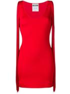 Moschino Fringed Mini Dress - Red