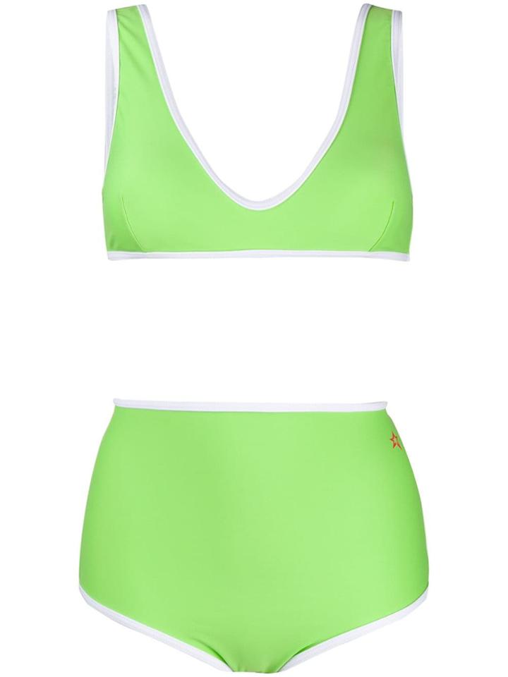 Perfect Moment High-waisted Bikini Set - Green
