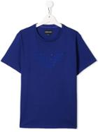 Emporio Armani Kids Printed Logo T-shirt - Blue