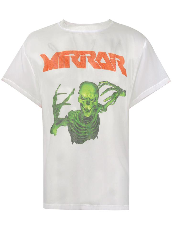 Off-white Skeleton Print Sheer T-shirt