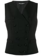 Dolce & Gabbana Double-breasted Waist Coat - Black