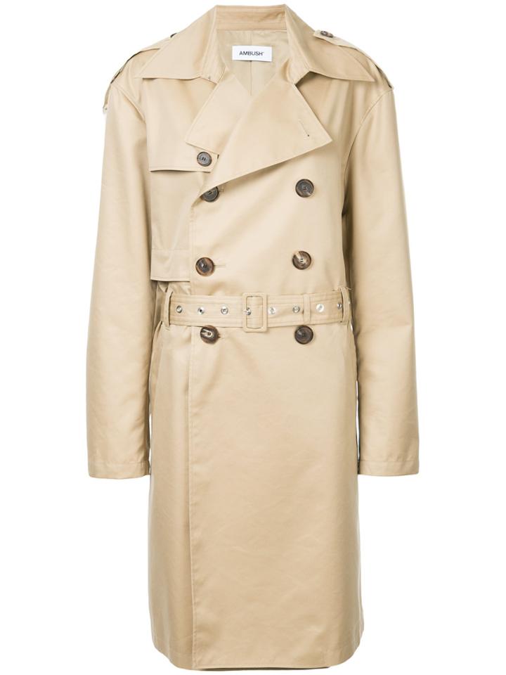 Ambush Reversible Trench Coat - Brown