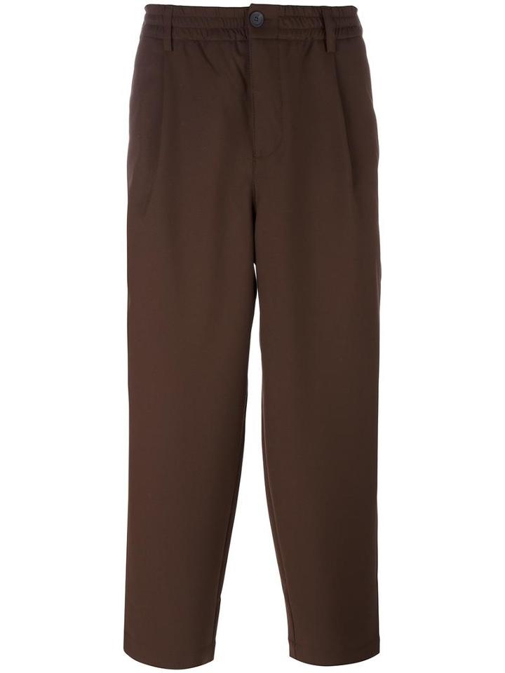 Libertine-libertine 'helterskelter' Baggy Trousers, Men's, Size: Large, Brown, Polyester/viscose/spandex/elastane