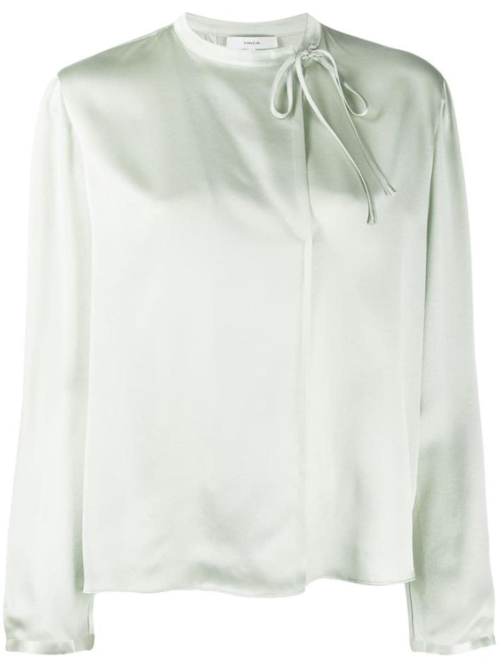 Vince Tie Neck Shirt - Green