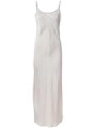 T By Alexander Wang Long Slip Dress, Women's, Size: Medium, Nude/neutrals, Cupro/modal