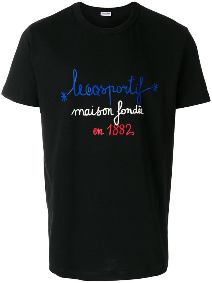 Le Coq Sportif Tricolour 1882 T-shirt - Black