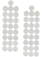 Saskia Diez Pailettes Chandelier No2 Earrings - Silver